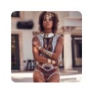 African dashiki print monokini bandage swimsuit yellow